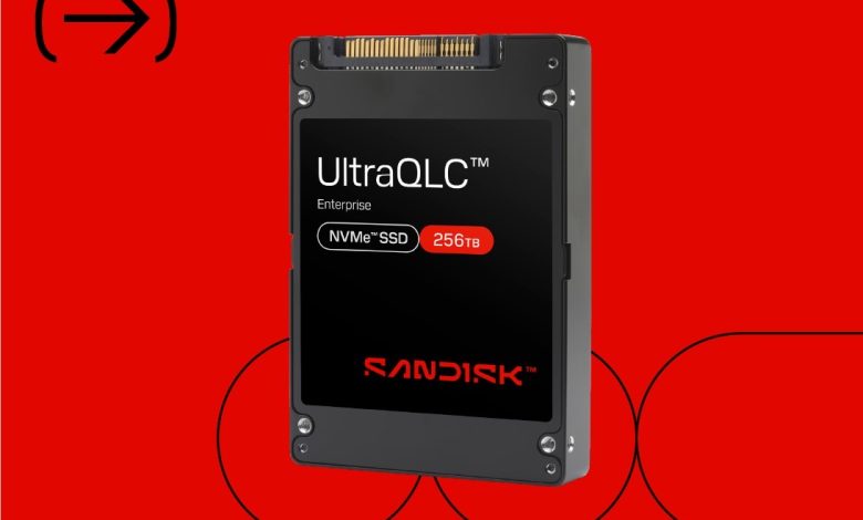 سانديسك تكشف عن منصة UltraQLC™️ المبتكرة وتحقق رقمًا قياسيًا جديدًا في سعة أقراص SSD سانديسك تكشف عن منصة UltraQLC™️ المبتكرة وتحقق رقمًا قياسيًا جديدًا في سعة أقراص SSD