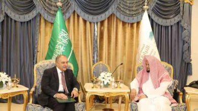 النائب العام السعودي يبحث مع السفير المصري سبل تعزيز التعاون القضائي بين البلدين