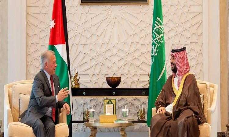 ولي العهد السعودي يستقبل ملك الأردن لبحث الأوضاع في فلسطين