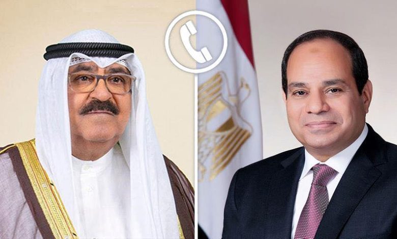 السيسي والشيخ مشعل الأحمد: لا بديل عن حل الدولتين لتحقيق السلام العادل والدائم السيسي والشيخ مشعل الأحمد: لا بديل عن حل الدولتين لتحقيق السلام العادل والدائم