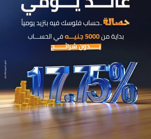 بنك التنمية الصناعية يعدل العائد علي حساب حصالة إلي 17.75% بنك التنمية الصناعية يعدل العائد علي حساب حصالة إلي 17.75%