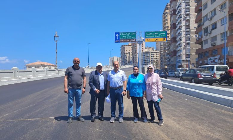 وزير الإسكان يعلن تشغيل كوبري محمد نجيب ضمن مشروع توسعة كورنيش الإسكندرية وزير الإسكان يعلن تشغيل كوبري محمد نجيب ضمن مشروع توسعة كورنيش الإسكندرية