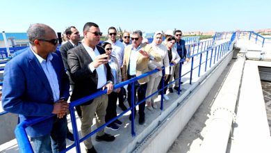 وزير الإسكان ومحافظ البحيرة يفتتحان محطة معالجة صرف صحي تخدم 150 ألف مواطن بمركز بدر