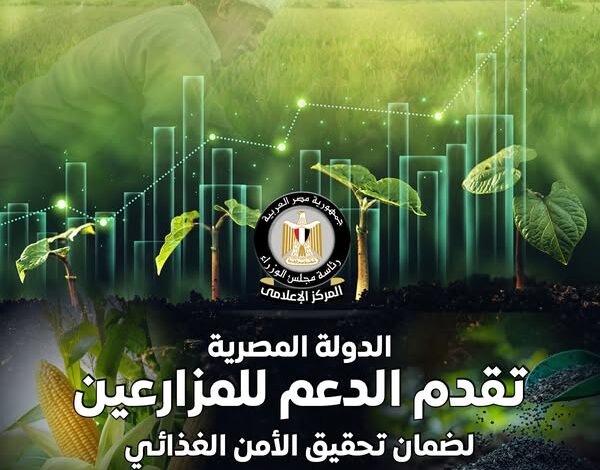 بدعم غير مسبوق.. “الحكومة” توفر الأسمدة وتطبق الزراعة التعاقدية بـ 70 مليار جنيه سنويًا بدعم غير مسبوق.. “الحكومة” توفر الأسمدة وتطبق الزراعة التعاقدية بـ 70 مليار جنيه سنويًا