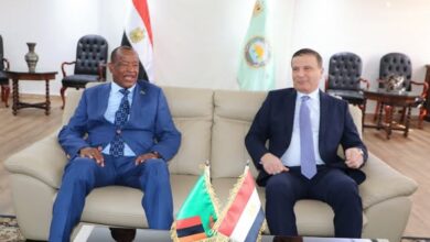 علاء فاروق ووزير الداخلية الزامبي يناقشان زيادة حجم التبادل التجاري بين البلدين علاء فاروق ووزير الداخلية الزامبي يناقشان زيادة حجم التبادل التجاري بين البلدين