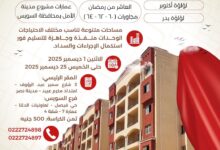 “تعاونيات البناء” تطرح 253 وحدة سكنية جاهزة للتسليم في 6 مدن جديدة