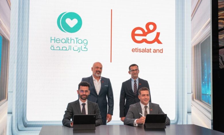 إي آند مصر توقّع اتفاقية تعاون مع HealthTag لدمج الخدمات المالية والرعاية الطبية لعملاء e& money إي آند مصر توقّع اتفاقية تعاون مع HealthTag لدمج الخدمات المالية والرعاية الطبية لعملاء e& money