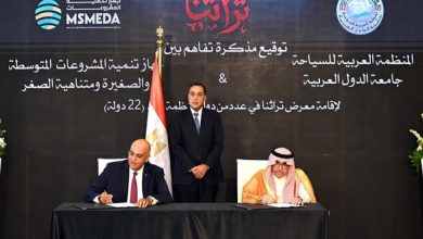 رئيس الوزراء يشهد توقيع مذكرة تفاهم بين جهاز تنمية المشروعات والمنظمة العربية للسياحة