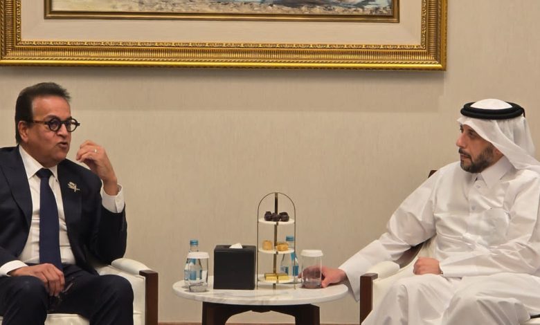 وزير الصحة ونظيره القطري يبحثان دعم القطاع الصحي في غزة