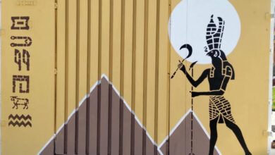 جهاز مدينة 6 أكتوبر يُنفذ أعمال تجميل الأكشاك الكهربائية برسومات فرعونية جهاز مدينة 6 أكتوبر يُنفذ أعمال تجميل الأكشاك الكهربائية برسومات فرعونية