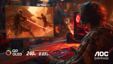 AOC تطلق شاشة الألعاب المتطورة Q27G4ZD بتقنية QD-OLED وسرعة تحديث 240 هرتز لعشاق الألعاب الإلكترونية