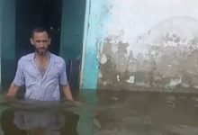 غرق قرى طرح النهر في المنوفية بسبب ارتفاع منسوب المياه وتوقف حركة الأهالي
