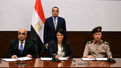 توقيع بروتوكول تعاون ثلاثي لتجهيزات البنية الفنية بمدينة العدالة الذكية بالعاصمة الإدارية  توقيع بروتوكول تعاون ثلاثي لتجهيزات البنية الفنية بمدينة العدالة الذكية بالعاصمة الإدارية