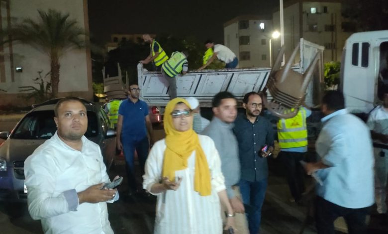 حملات مكثفة في الشيخ زايد للتصدي للمخالفات والإشغالات على مدار الأسبوع