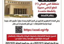 العاصمة الإدارية تطرح أراضي مميزة بالحي المالي (2) بأنشطة متعددة