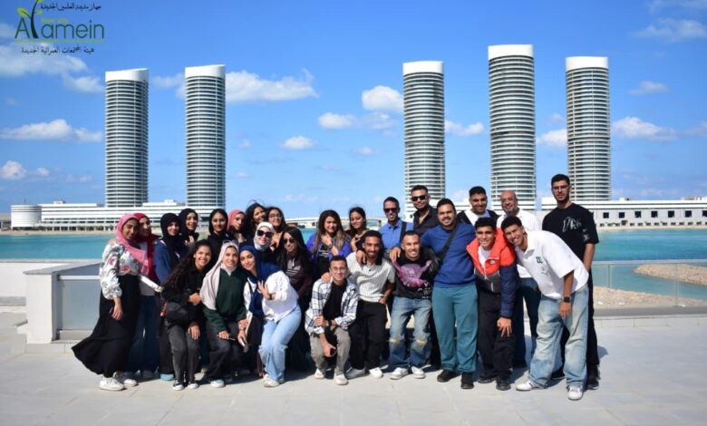 العلمين الجديدة تستقبل طلاب هندسة جامعة مايو لاكتساب الخبرات الميدانية والتعرف على مشروعات المدينة المتكاملة العلمين الجديدة تستقبل طلاب هندسة جامعة مايو لاكتساب الخبرات الميدانية والتعرف على مشروعات المدينة المتكاملة