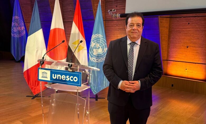 عاطف عبداللطيف يشارك في احتفالية اليونسكو بالافتتاح العالمي للمتحف المصري الكبير عاطف عبداللطيف يشارك في احتفالية اليونسكو بالافتتاح العالمي للمتحف المصري الكبير