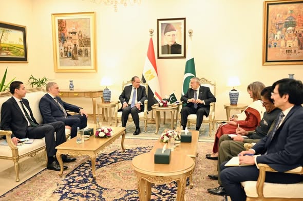 مشاورات سياسية بين وزيرى الخارجية المصري والباكستاني في إسلام آباد مشاورات سياسية بين وزيرى الخارجية المصري والباكستاني في إسلام آباد