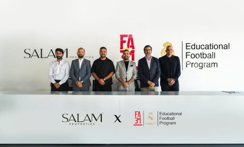 Salam Properties partners with FAME Academies to bring the Real Madrid Foundation’s Educational