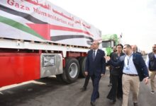 “التموين” تطلق القافلة رقم 14 من المساعدات الإغاثية العاجلة إلى قطاع غزة