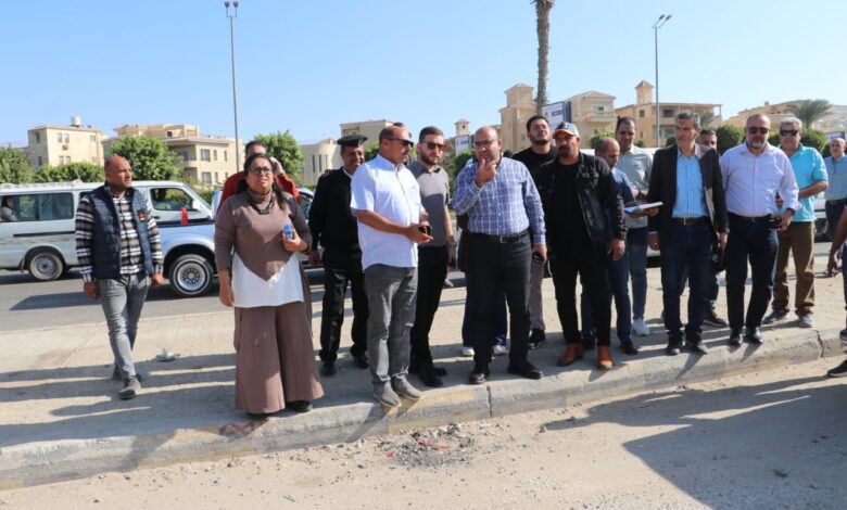 محمد عبدالله يجري جولة تفقدية لمتابعة المشروعات والخدمات بالقطاع الجنوبي لمدينة 6 أكتوبر