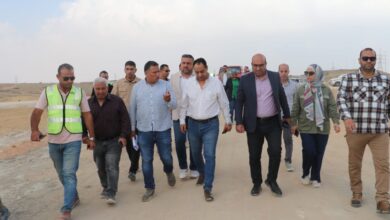 المهندسان محمد مصطفى ومحمد عبدالله يتفقدان مشروعات 6 أكتوبر لمتابعة معدلات التنفيذ