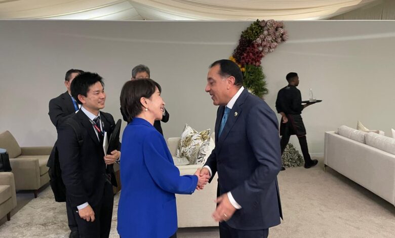 “مدبولي وتاكايتشي يبحثان تعزيز التعاون بين مصر واليابان في الصناعات المتقدمة وتغير المناخ”