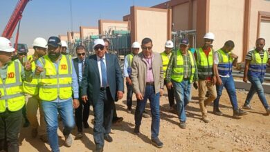 وزير الكهرباء يتفقد محطة محولات ND5 استعدادًا لإطلاق التيار مطلع الشهر المقبل