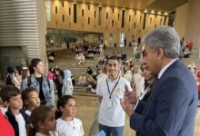 وزير السياحة يتفقد حركة الزائرين بالمتحف المصري الكبير