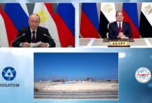 السيسي وبوتين يشاركان في مراسم تركيب وعاء ضغط المفاعل الأول بمحطة الضبعة النووية