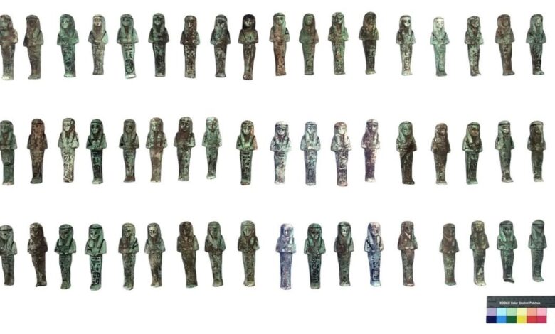 تانيس تكشف أسرارًا جديدة.. اكتشاف أثري ضخم يضم 225 تمثالًا جنائزيًا للملك شوشنق الثالث بصان الحجر