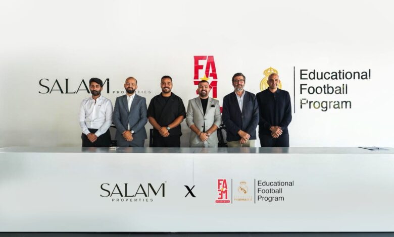 “سلام بروبرتيز” تتعاون مع FAME Academies لإتاحة برنامج كرة القدم التعليمي التابع لمؤسسة ريال مدريد  بمجتمعاتها