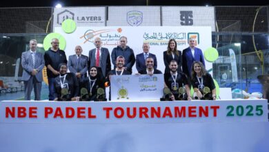 بالصور.. البنك الأهلي المصري يحتفل بنهائي بطولة البادل بمشاركة أكثر من 1300 موظف