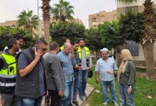 جولة تفقدية لرئيس مدينة الشيخ زايد لمتابعة النظافة والزراعة وصيانة الطرق