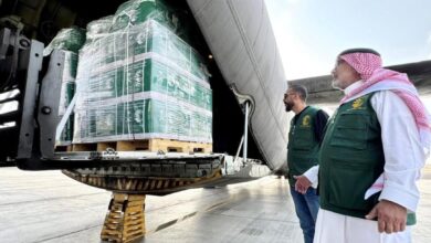 وصول الطائرة الإغاثية السعودية الـ72 إلى مطار العريش دعمًا لأهالي غزة