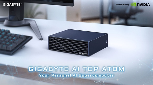 جيجابايت تطلق حاسوبها الفائق للذكاء الاصطناعي الشخصي “AI TOP ATOM” رسميًا في الأسواق