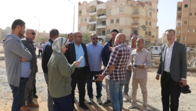 محمد عبدالله يتفقد مشروعات جنوب الأحياء بمدينة 6 أكتوبر ويستمع لمطالب السكان