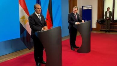  مشاورات سياسية بين وزير الخارجية المصري ونظيره الألماني في برلين