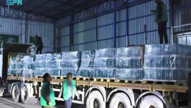 قوافل المساعدات الإغاثية السعودية تواصل تدفقها على قطاع غزة