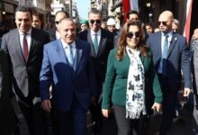 وزيرة التنمية المحلية ومحافظ بورسعيد يتفقدان نموذج تطوير أسواق الحميدي والتجاري