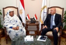 كامل الوزير يبحث مع وزيرة الصناعة السودانية تعزيز التعاون في الثروة الحيوانية والجلود والصناعات الدوائية