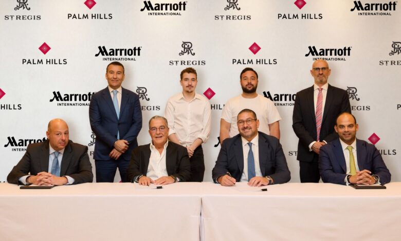 بالم هيلز توقع اتفاقية مع ماريوت لتطوير فندق “سانت ريجيس” في غرب القاهرة بالم هيلز توقع اتفاقية مع ماريوت لتطوير فندق “سانت ريجيس” في غرب القاهرة
