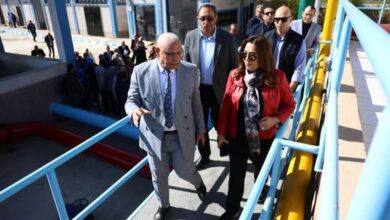 وزيرة التنمية المحلية ومحافظ قنا يفتتحان محطة مياه بقرية حجازة بحري