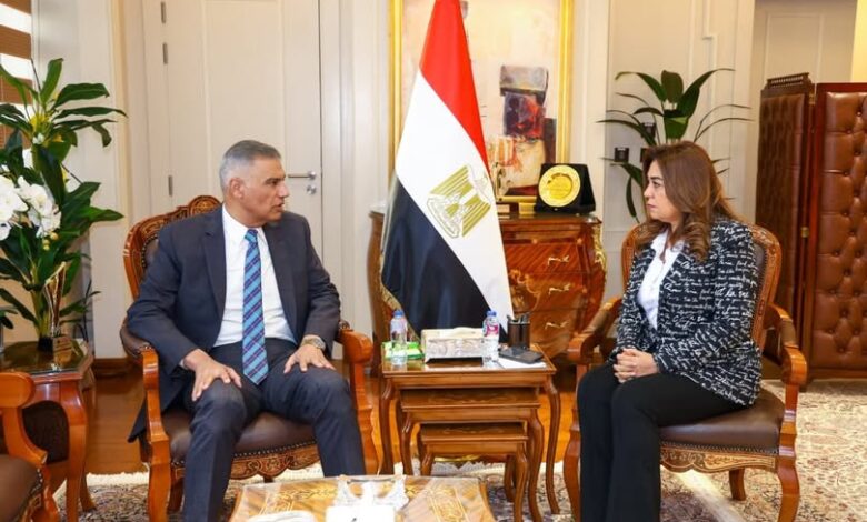 وزيرة التنمية المحلية تبحث مع محافظ أسوان تنفيذ مشروعات حياة كريمة والموجة 28 لإزالة التعديات