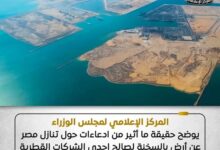 “مجلس الوزراء” ينفي تنازل مصر عن أرض بالسخنة لصالح شركة ‘المانع’ القطرية
