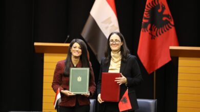 في أول زيارة رفيعة المستوى منذ 20 عامًا.. مصر وألبانيا تختتمان الدورة الأولى للجنة المشتركة للتعاون الاقتصادي في أول زيارة رفيعة المستوى منذ 20 عامًا.. مصر وألبانيا تختتمان الدورة الأولى للجنة المشتركة للتعاون الاقتصادي