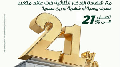البنك العربي الأفريقي يطرح شهادة ادخار ثلاثية بعائد 21%