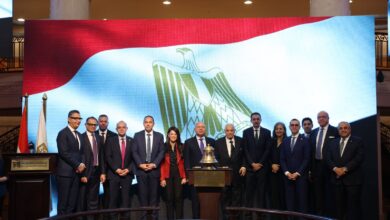 البورصة تقرع الجرس احتفالًا بإطلاق «إيجيترانس ونوسكو» بحضور وزراء الحكومة