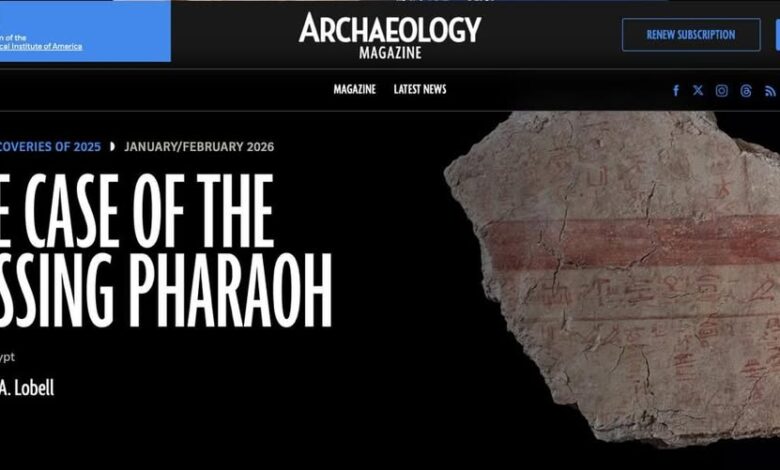 مقبرة الملك تحتمس الثاني بالأقصر تتصدر قائمة أهم 10 اكتشافات أثرية لعام 2025