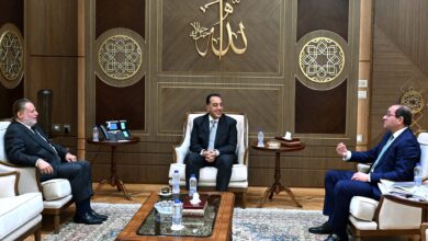 مدبولي يبحث مع محافظ البنك المركزي ووزير المالية تعزيز التنسيق المالي والنقدي وخفض التضخم